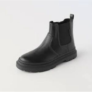 Zara girl Chelsea boots black 34